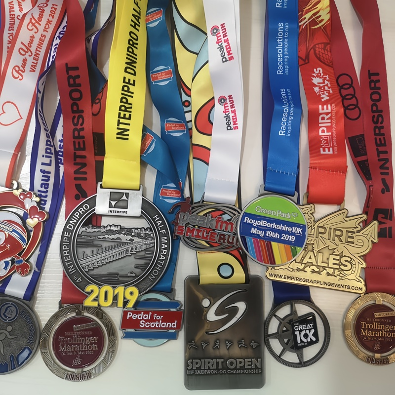 High Quality Customized Running Medals Beach Run Finisher Sports Paint Enamel Medal