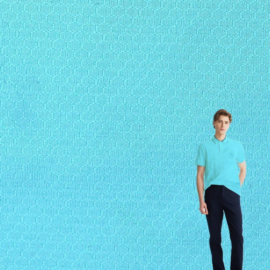 Summer Quick-Drying Comfortable Breathable Polyester Sport Work Clothing T-Shirt Polo Fabric