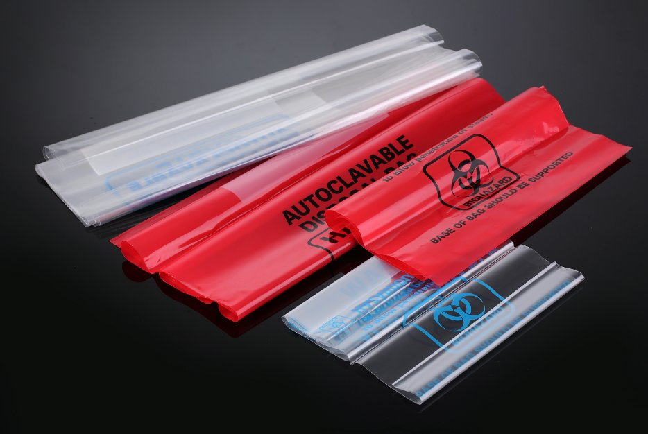 Autoclavable Biohazard Waste Bags for Laboratory Hospital and Clinical Use