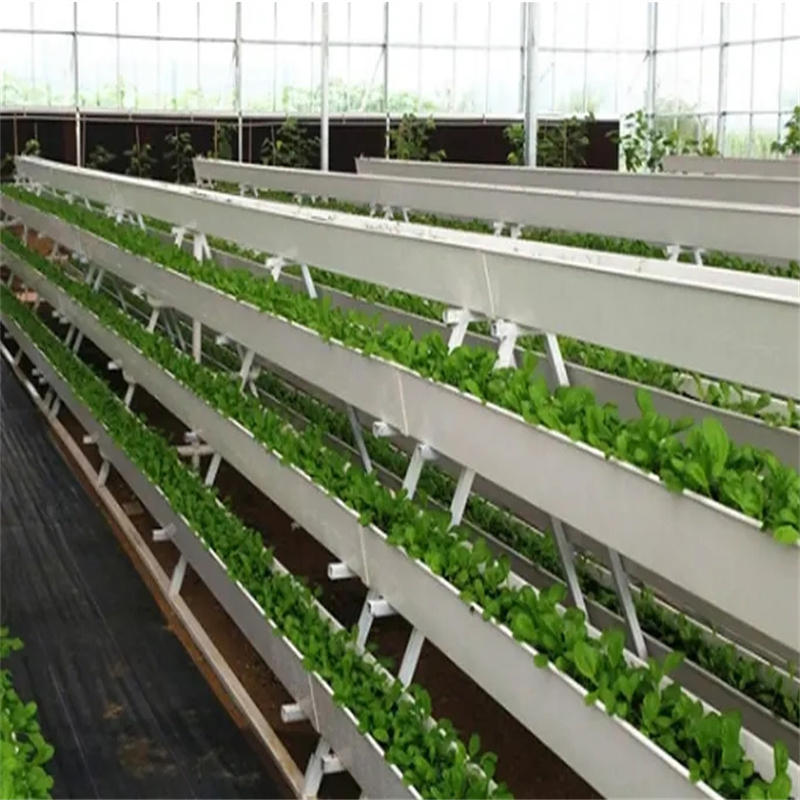 PVC Nft Gutter Hydroponics Gully System Automatic Growing Strawberry Pipeline Flat Channel Hydroponics System