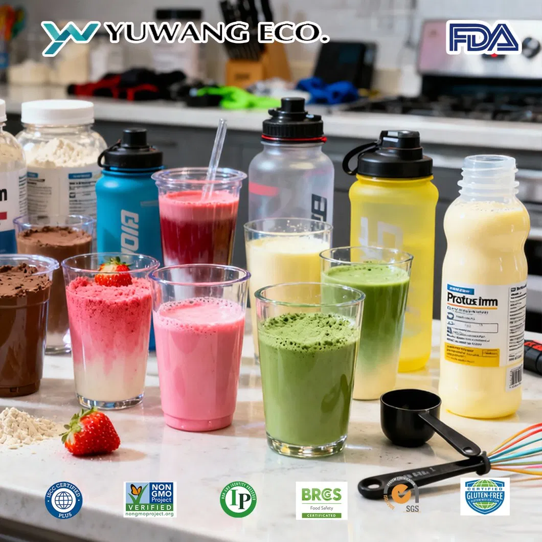 Source Factory Food Grade Traceable Soy Protein Isolate for Rtd Protein Drinks and Nutrition Shakes, Neutral Flavor, High Dispersibility FDA Certified