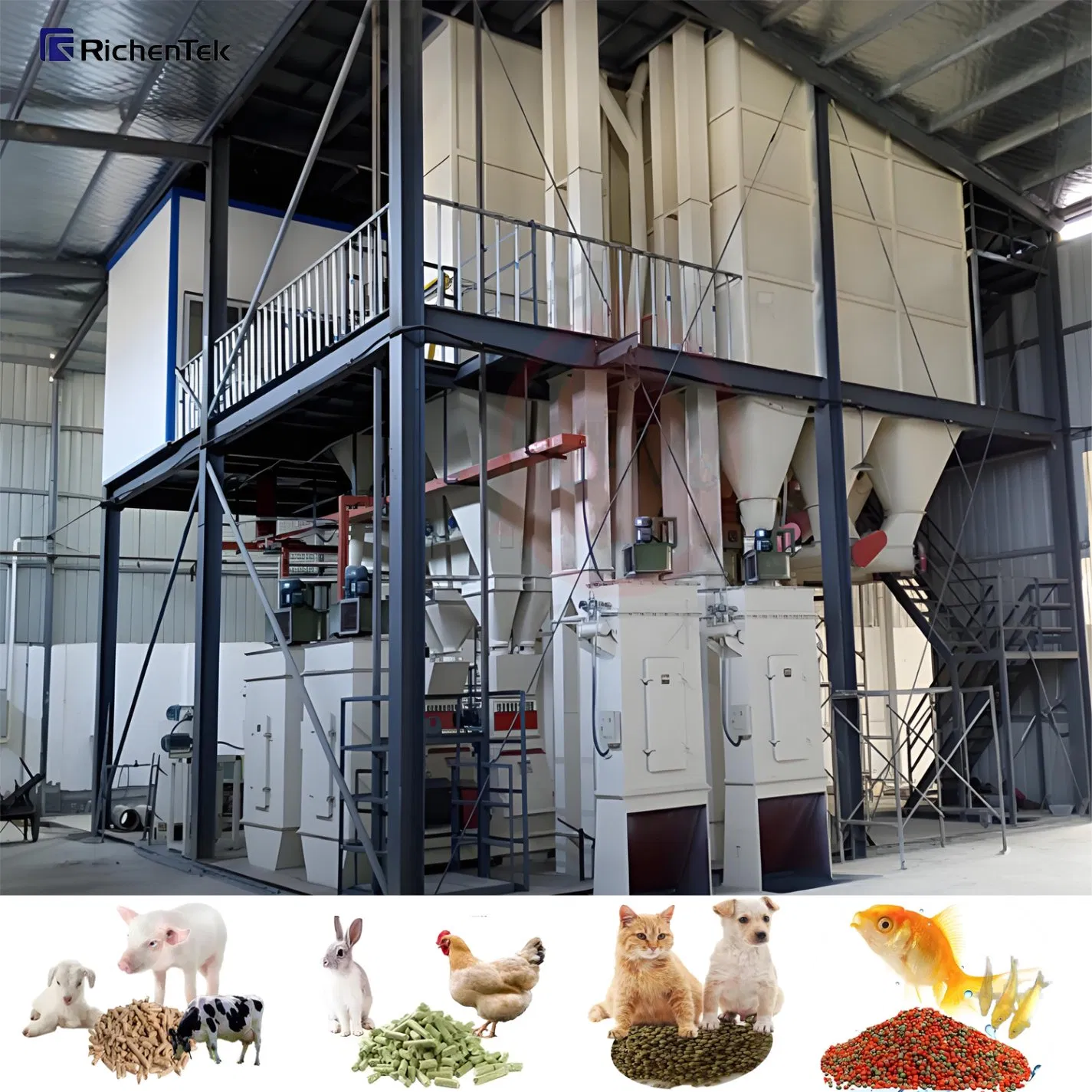 China Made Feed Mixing and Pellet Production System - Ensures Uniform Nutrition for Better Animal Growth