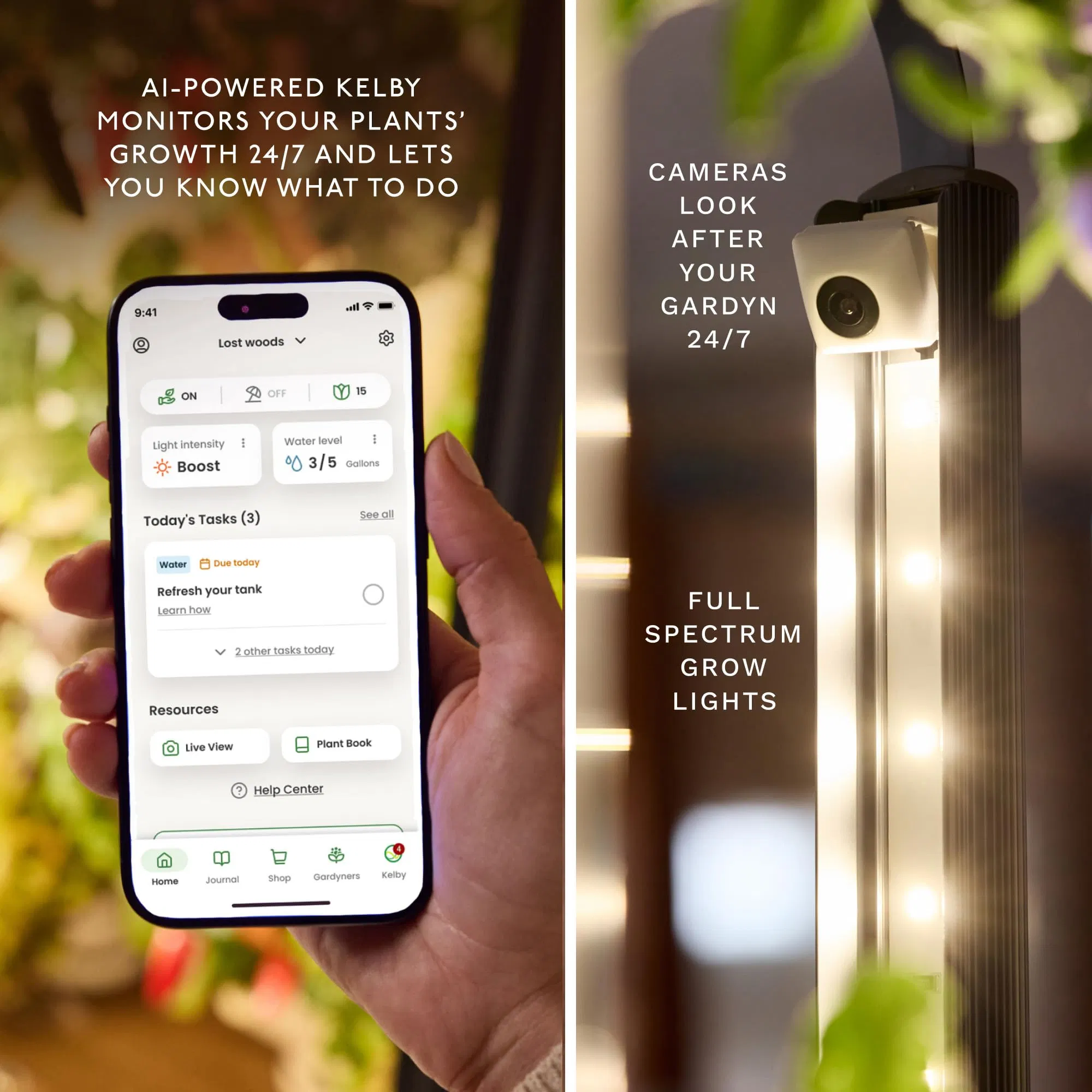 Gardyn Hydroponics Growing System 3.0 Vertical Garden Planter Indoor Smart Garden Includes 30 Nongmo Indoor Plants Herbs Vegetables LED Grow Lights for Home