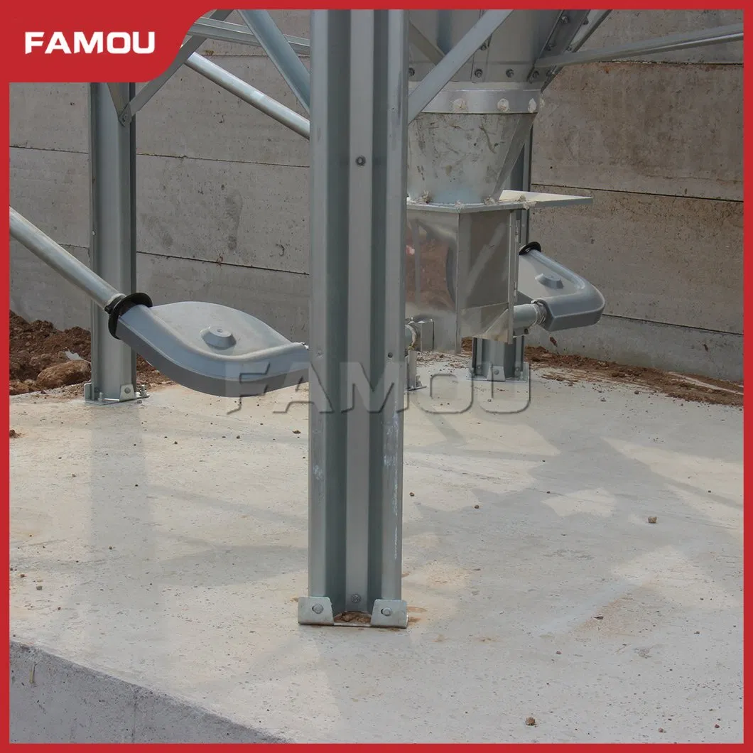 Famou Livestock Equipment 350 Kg Weight Auger Poultry Automatic Feeding System for Hopper System