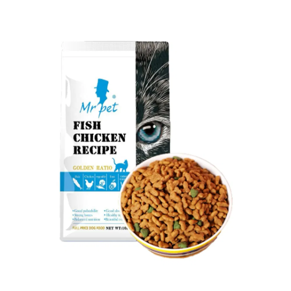 OEM Science Formula Pet Cat Food 10kg Protein Rich Multiple Fish Shape Natural Fresh Chicken Meat Egg Yolk Cat Food
