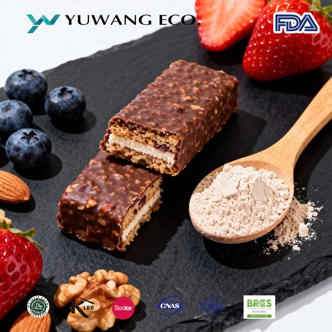 Source Factory High Quality Non-GMO Soy Bean Protein Isolate with High Dispersity for Food Processing Raw Materials Energy Bars and Nutrition Bars