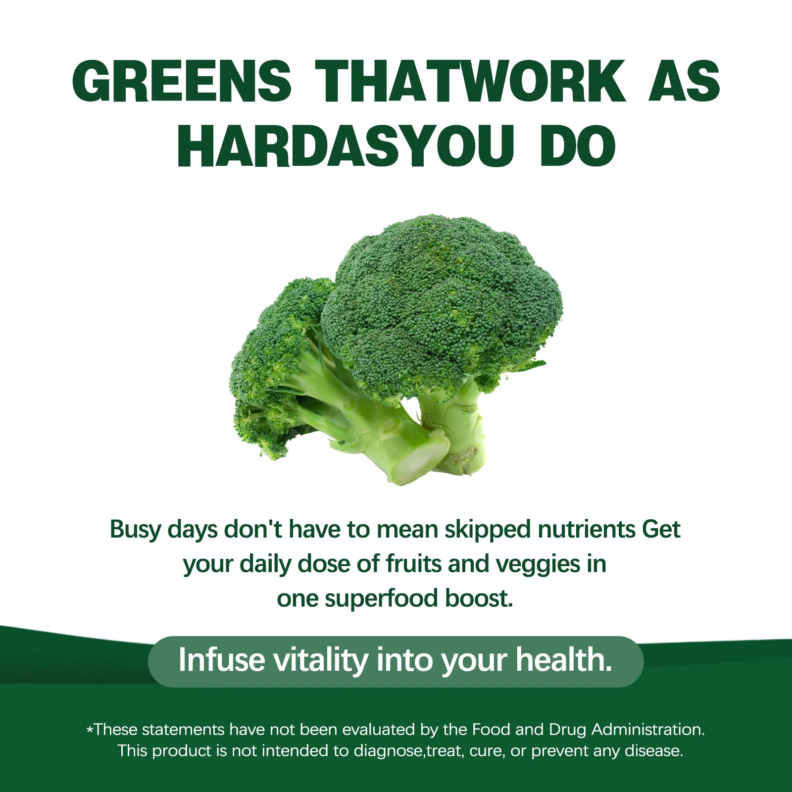 Super Greens Blend Capsules Supports Energy, Gut Health &amp; Digestion Non-GMO, Gluten-Free