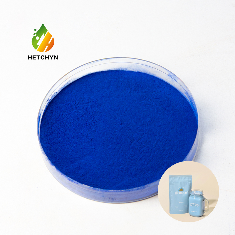 Organic 100% Pure Phycocyanin E18 - Blue Spirulina - Based Powder and Tablets for Wellness