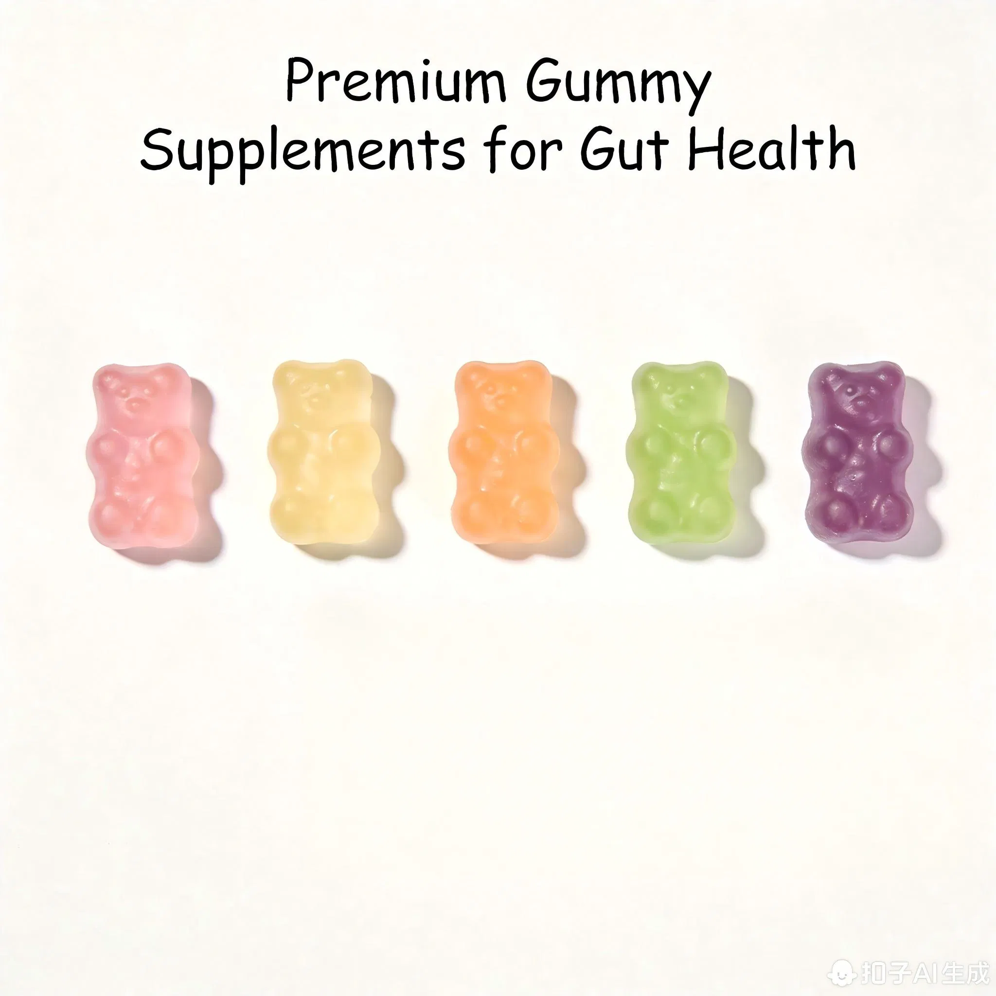 Probiotic + Prebiotic Digestive Health Gummies: 5 Billion Cfu Probiotic and Fos Gummies for Gut Flora Balance and Digestive Comfort