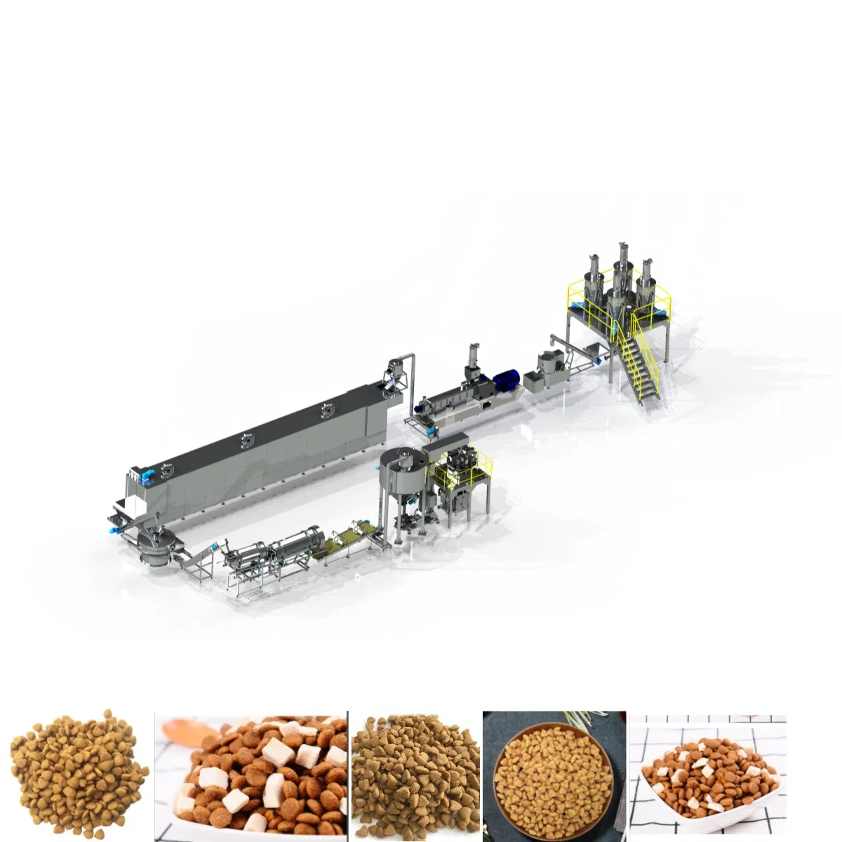 2025 New Design Automatic Animal Pet Food Poultry Cattle Chicken Fish Feed Pellet Making Machine Feed Pellet Machine