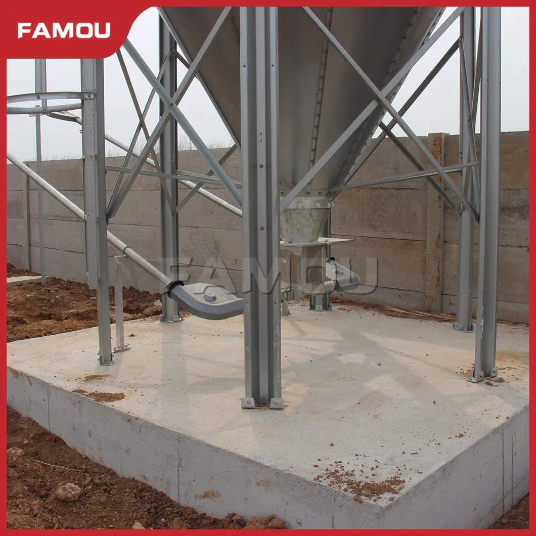 Famou Pig House Equipment 75mm/60mm Feeding Diameter Automatic Poultry Farming Equipment Auger Pan Feeding System for Auger Feeding System