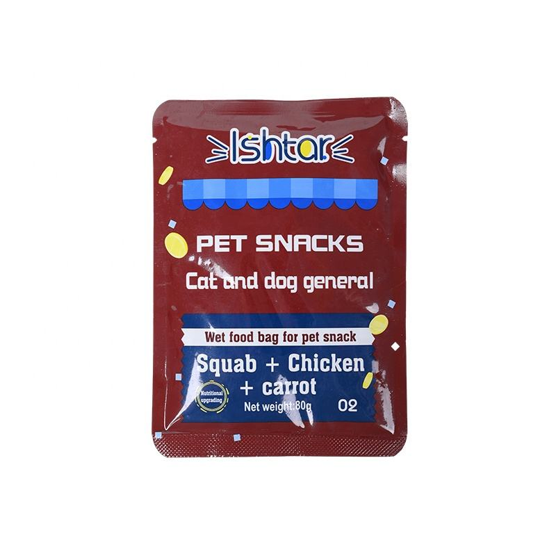 High Protein Cat Treats Snacks Wet Food for Cat Pet Meat Sauce Bag Cat Treats Snacks Wet Food