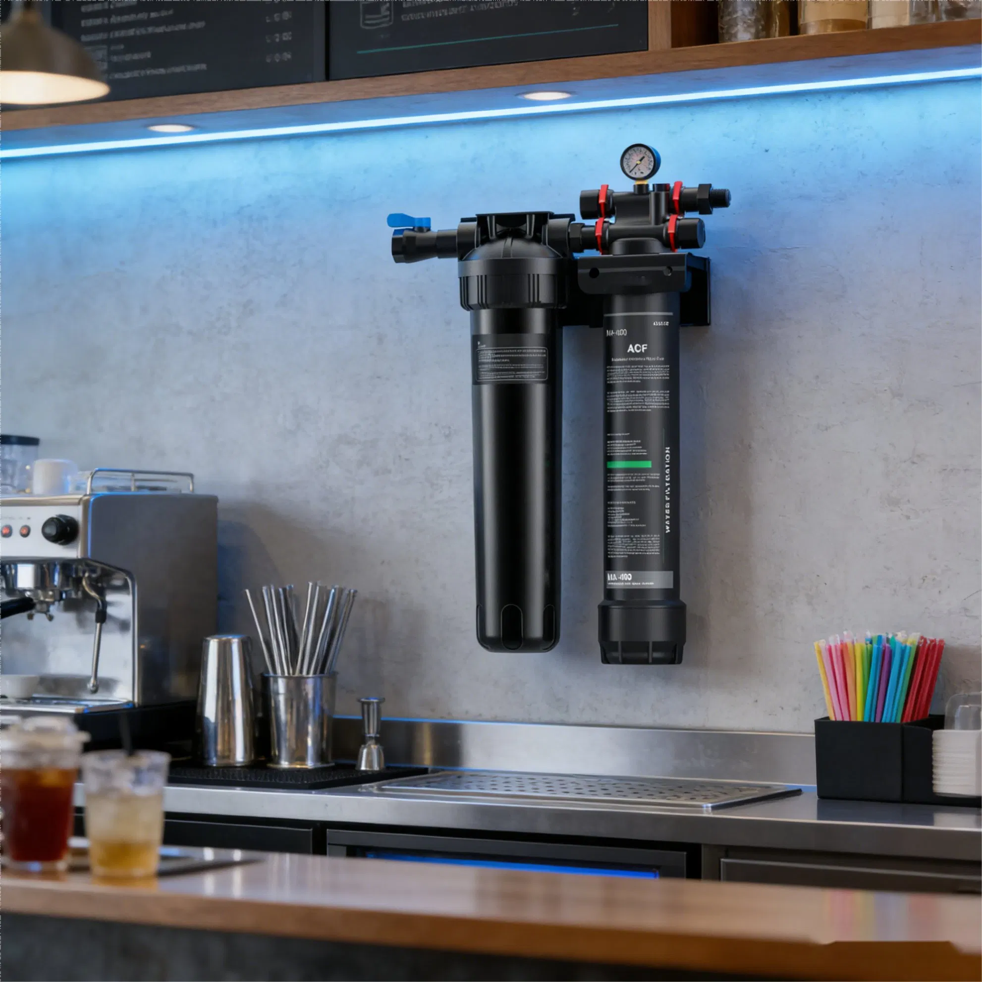 Desktop 40lpm Water Filter System with Anti Scaler for Home Kitchen