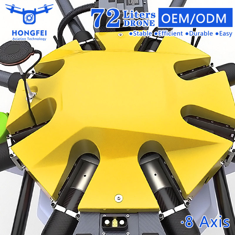 Agricultural Drone Heavy Lift 75 Kilos 72 Lt GPS Uav Drones Crop Sprayer Pest Control Drone Plant Protection Planting &amp; Fertilizing Machine Price