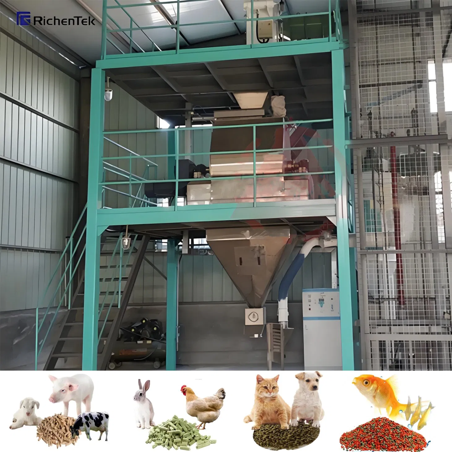 China Made Feed Mixing and Pellet Production System - Ensures Uniform Nutrition for Better Animal Growth
