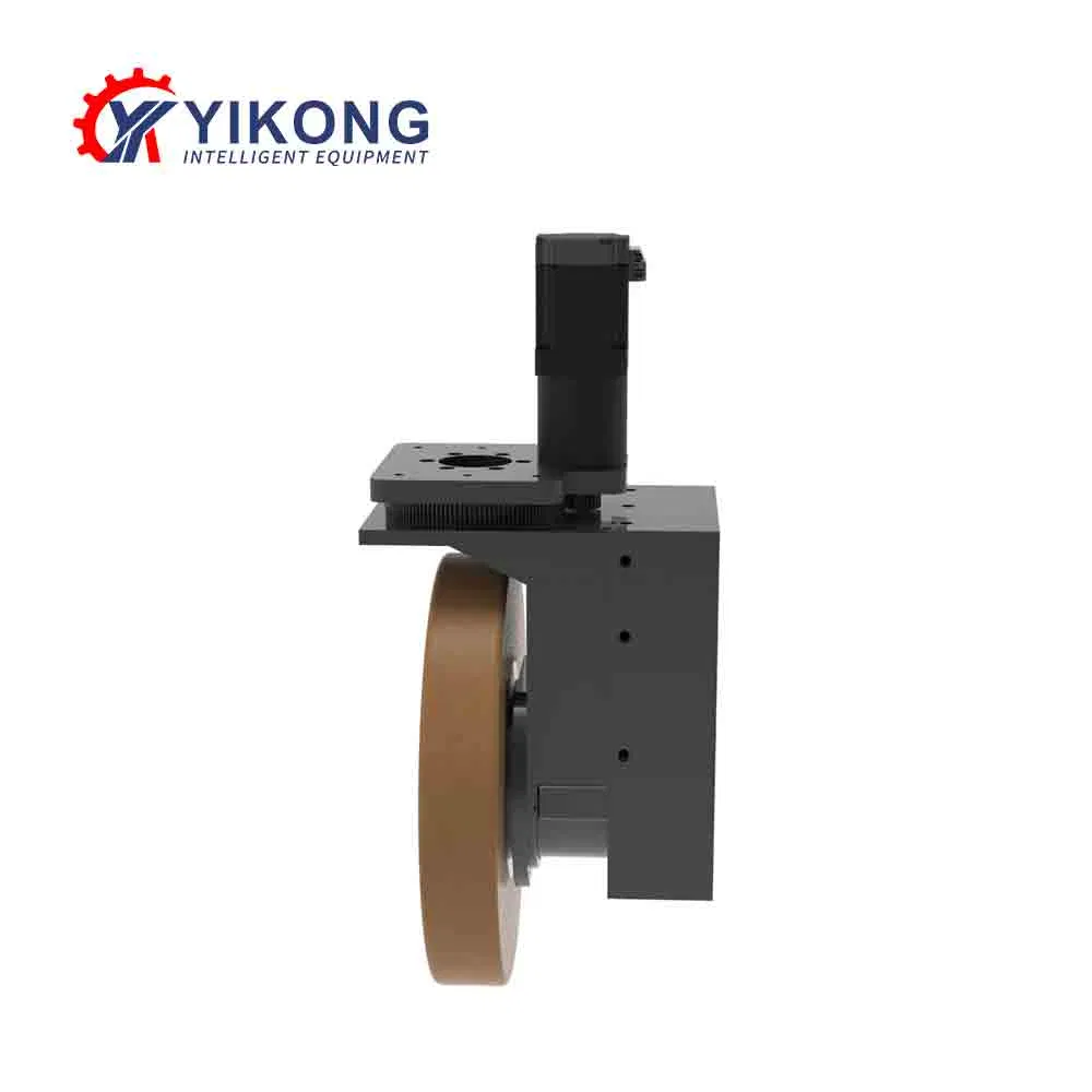 Yikong Hot Sale Sustainable 300mm Agriculture Wheel Caster Solid Wheel Rubber with 1000W for Agv Material Handling Equipment Parts