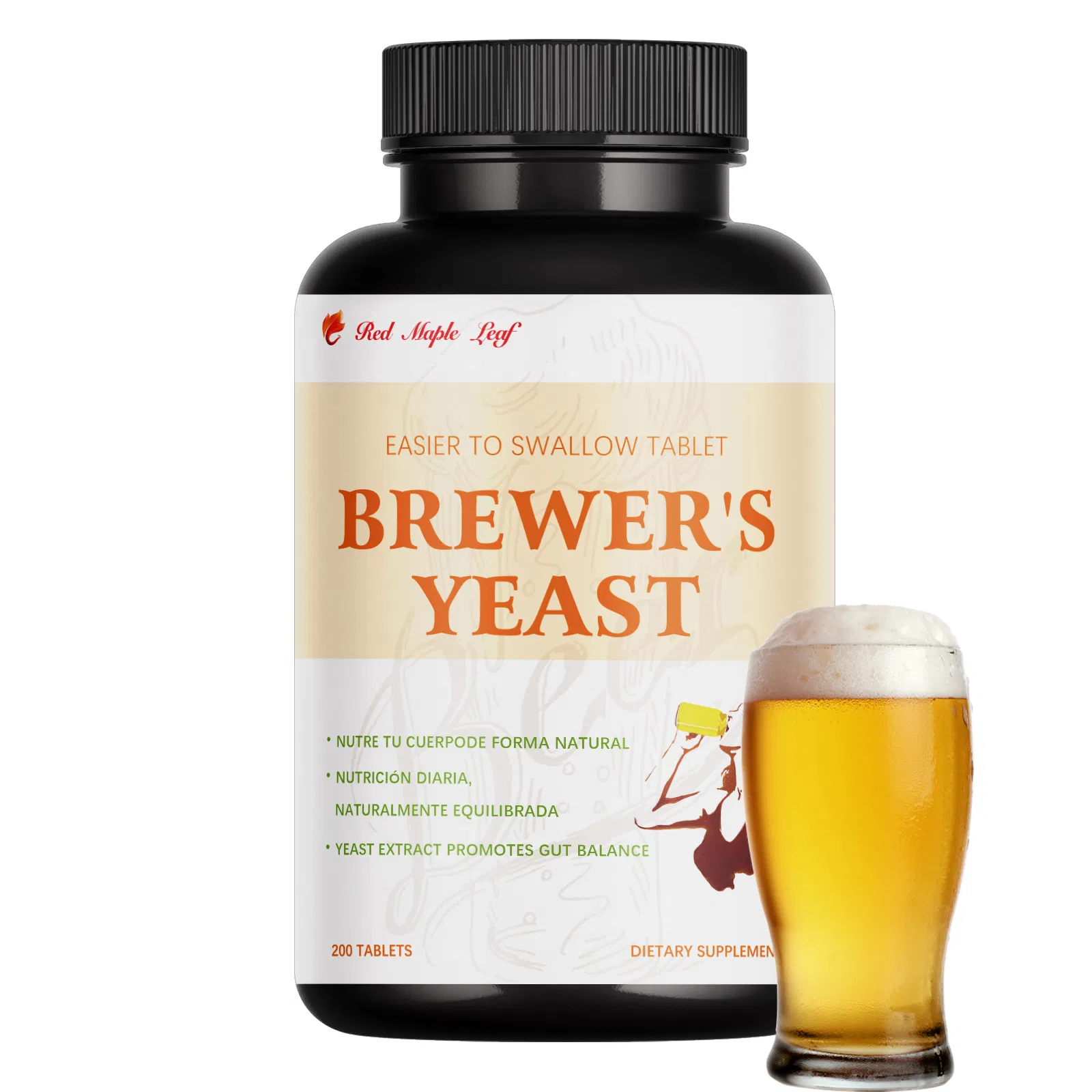 Premium Organic Brewers Yeast Tablets - High Protein &amp; Probiotics for Gut Health