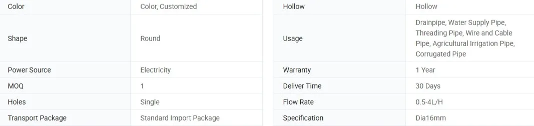Drip Tape Specification