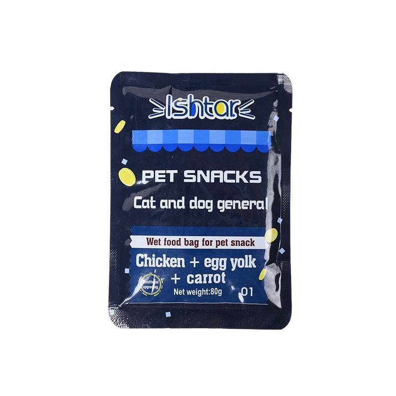 High Protein Cat Treats Snacks Wet Food for Cat Pet Meat Sauce Bag Cat Treats Snacks Wet Food
