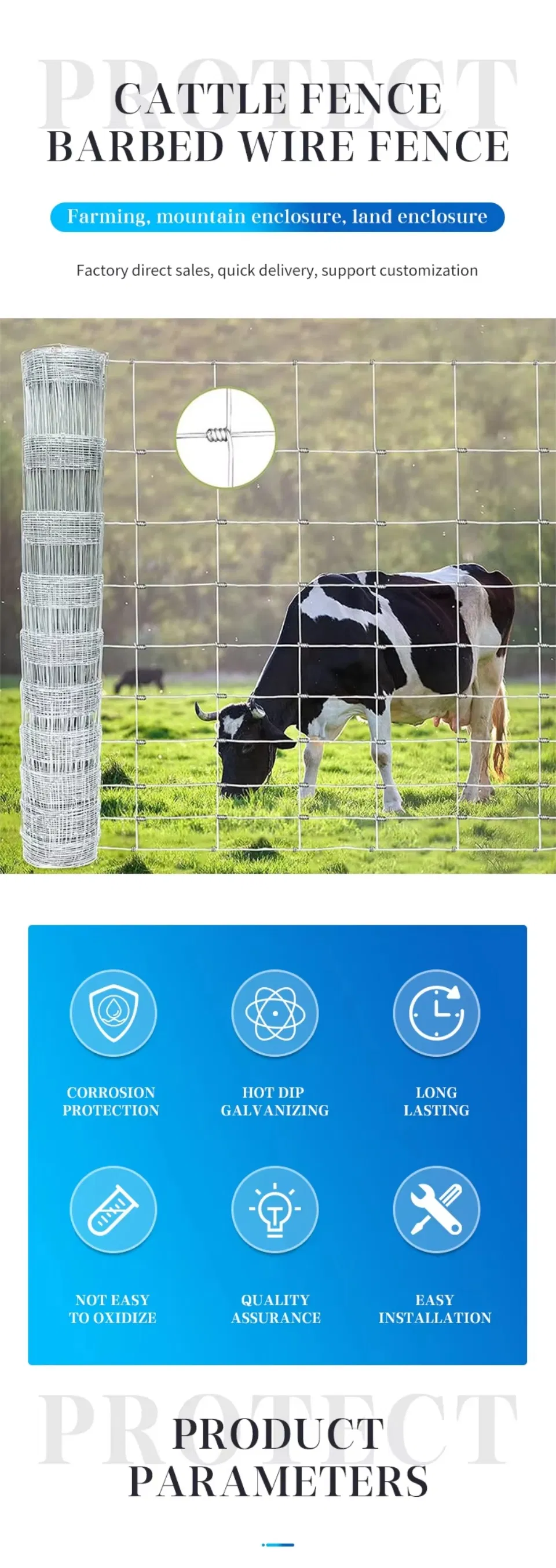 Sustainable Agriculture Cattle Fence