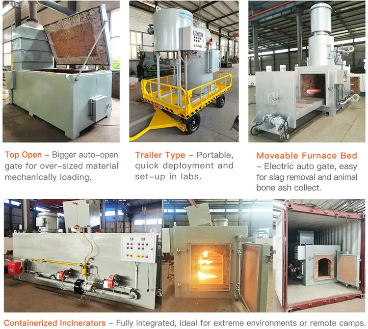 Different incinerators