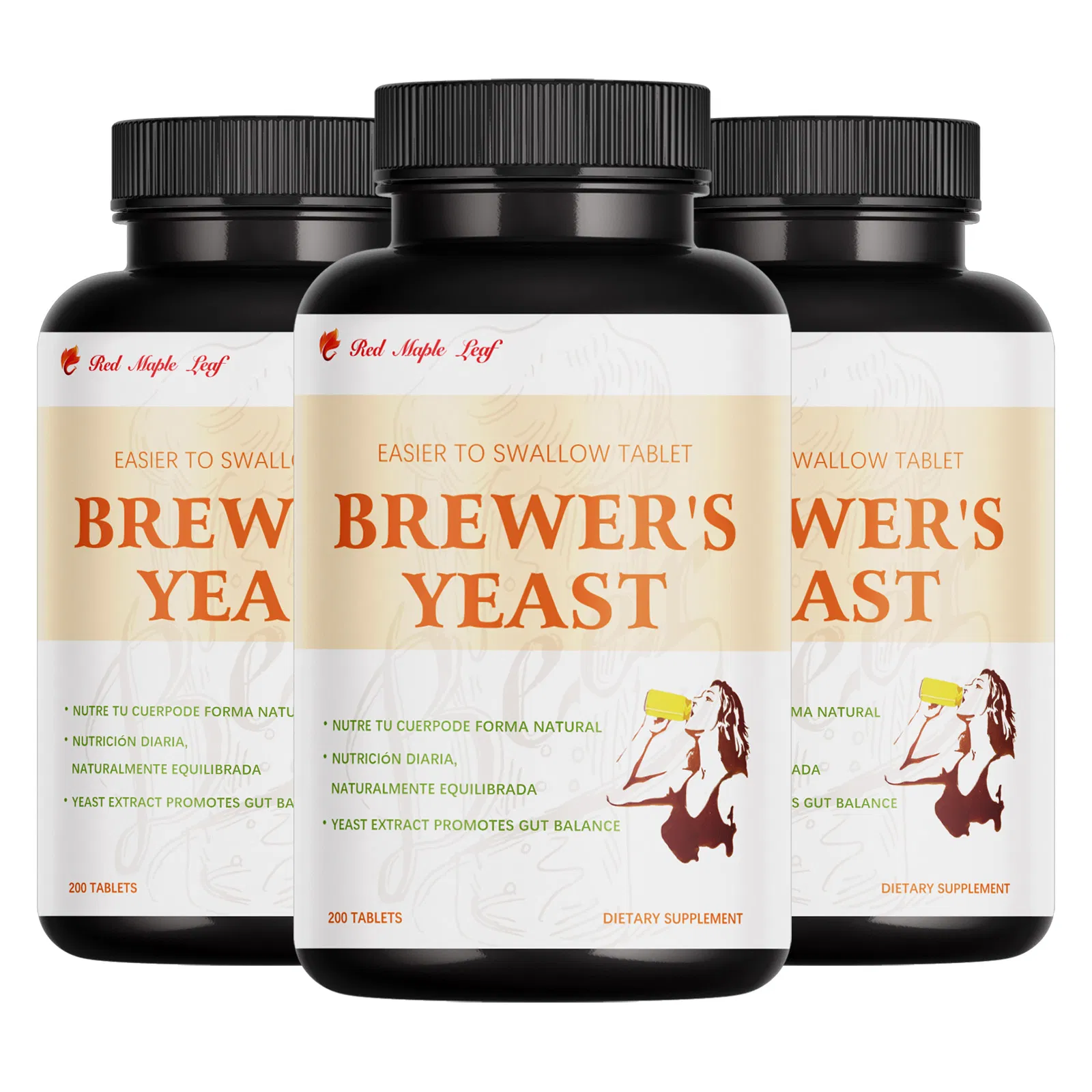 Premium Organic Brewers Yeast Tablets - High Protein &amp; Probiotics for Gut Health