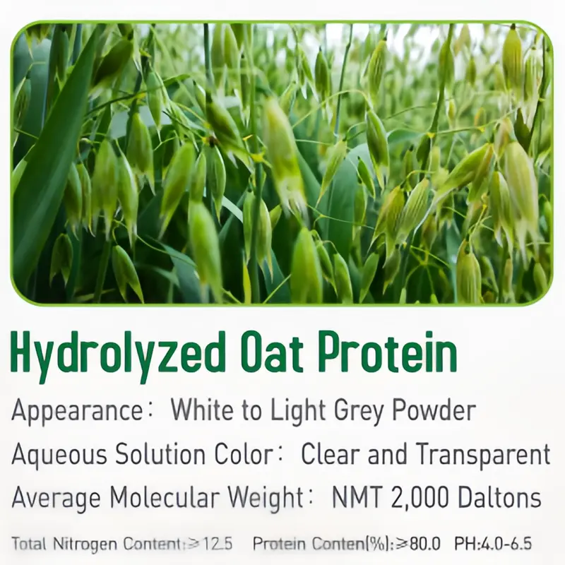 Custom Premium Oat Oligopeptide Powder for Cosmetics Suppliers, Quotes