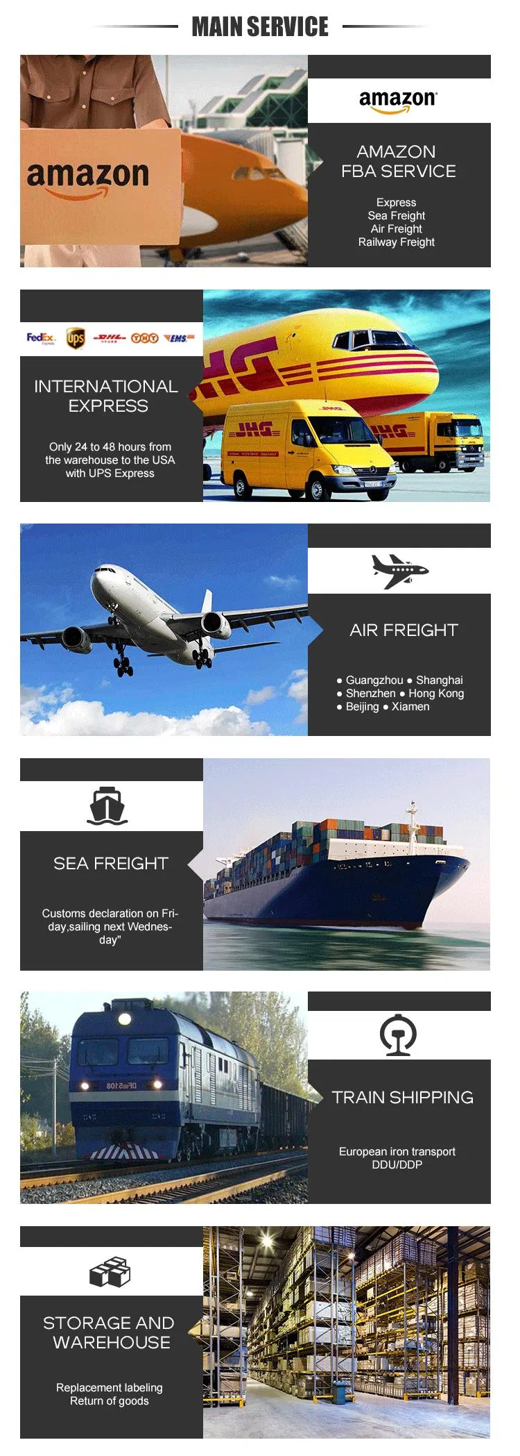 Our Main Logistics Services