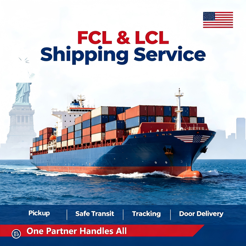 Hot Sale FCL DDP Sea Freight Shipping Agent Door to Door Container From Shenzhen Guangzhou to USA Competitive Rate