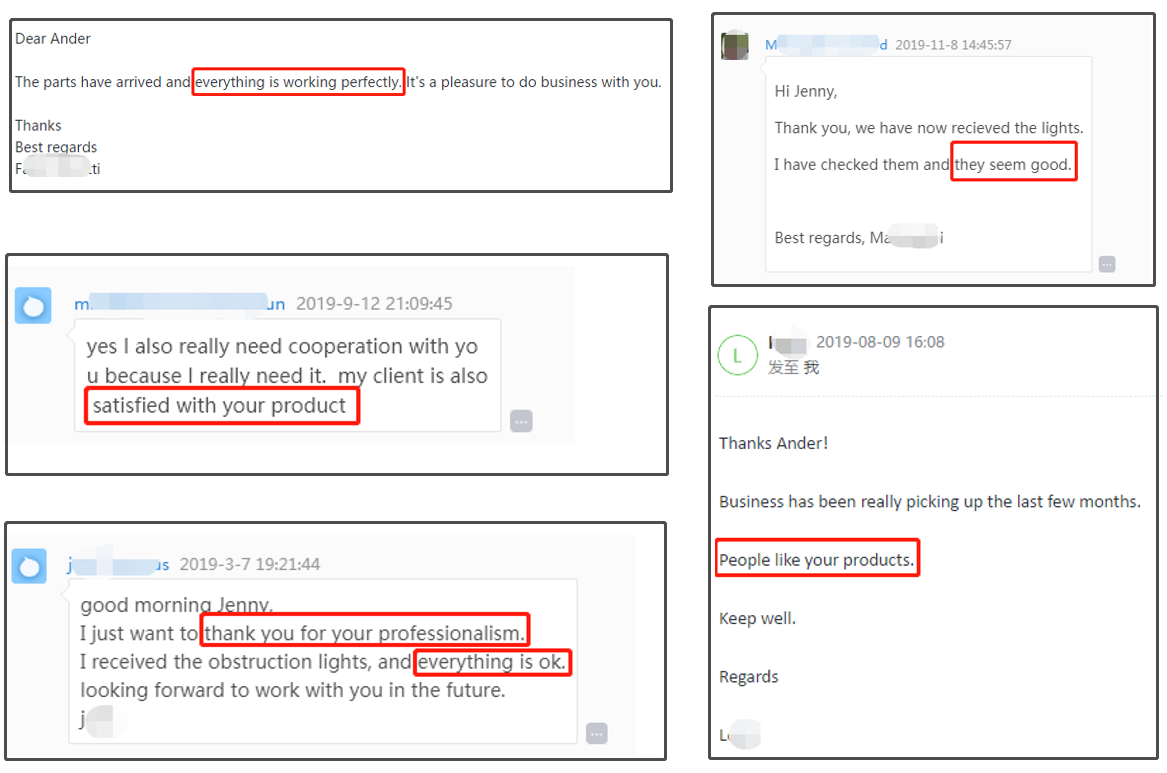 Customer Feedback Screenshot 1