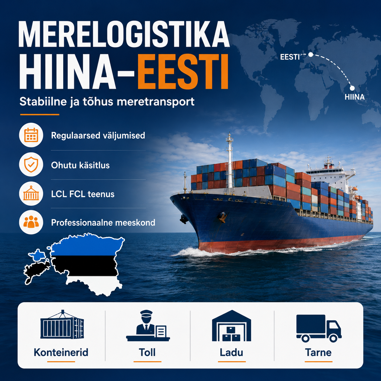 Sea & Air Freight Agent DDP Door Delivery Customs Clearance Service