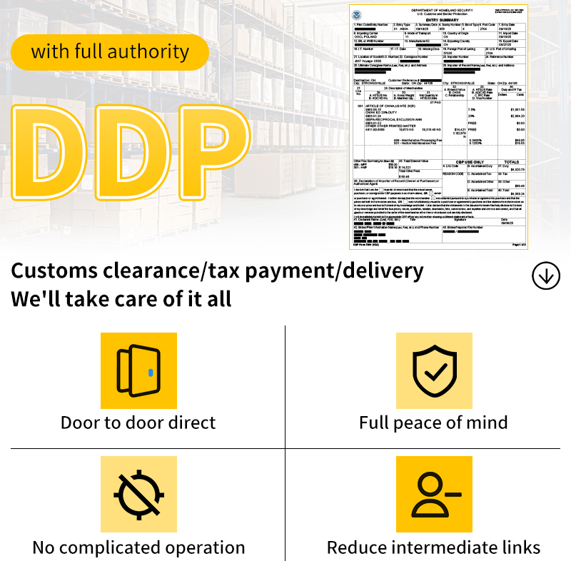 China-US Heavy Cargo DDP Sea Line, FCL Transportation, Door-to-Door to All Over USA with Tax Included