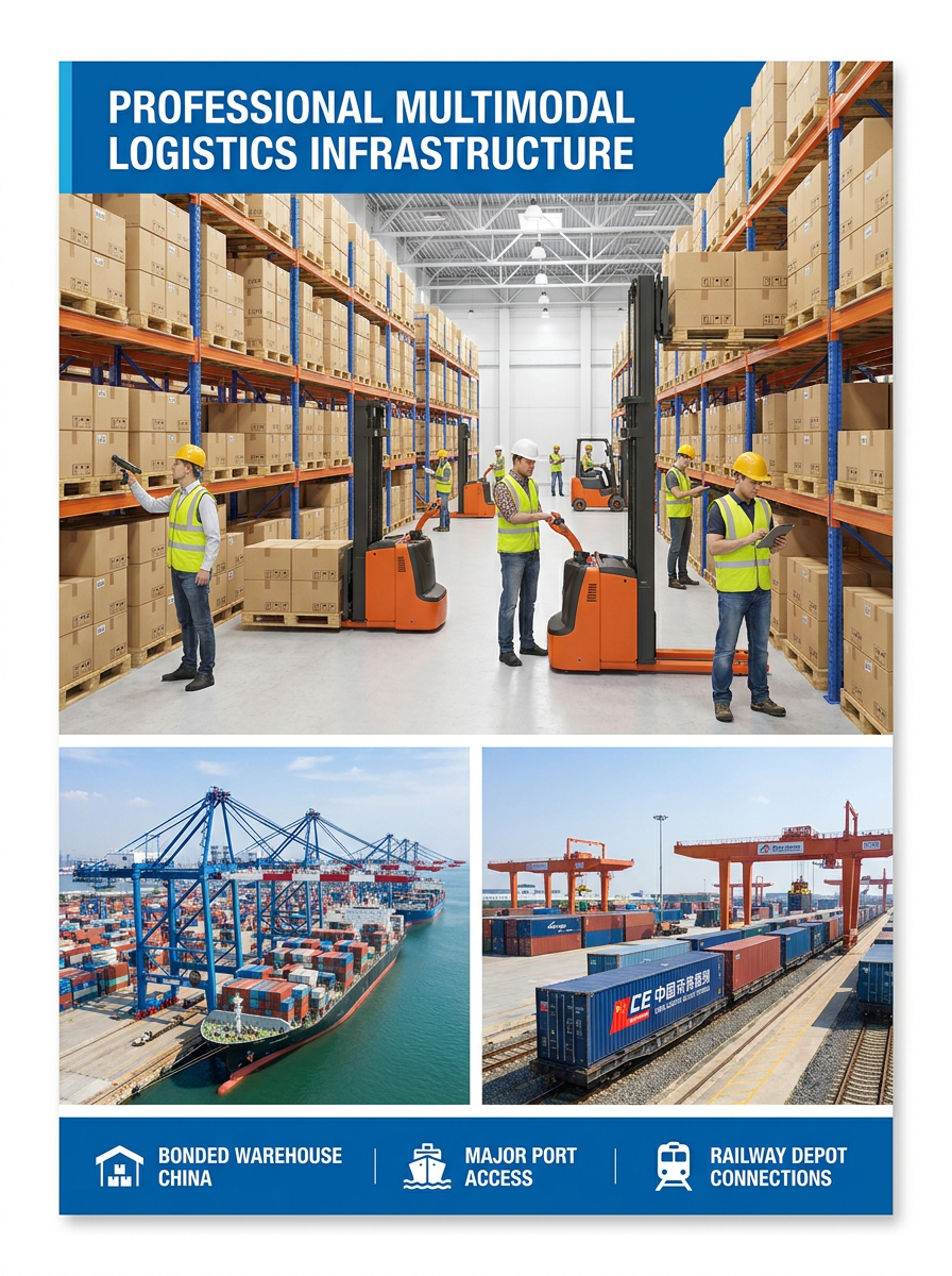 Sea Air Railway Multimodal Freight Forwarder China to USA/Europe/Russia/Central Asia DDP/DDU/LCL