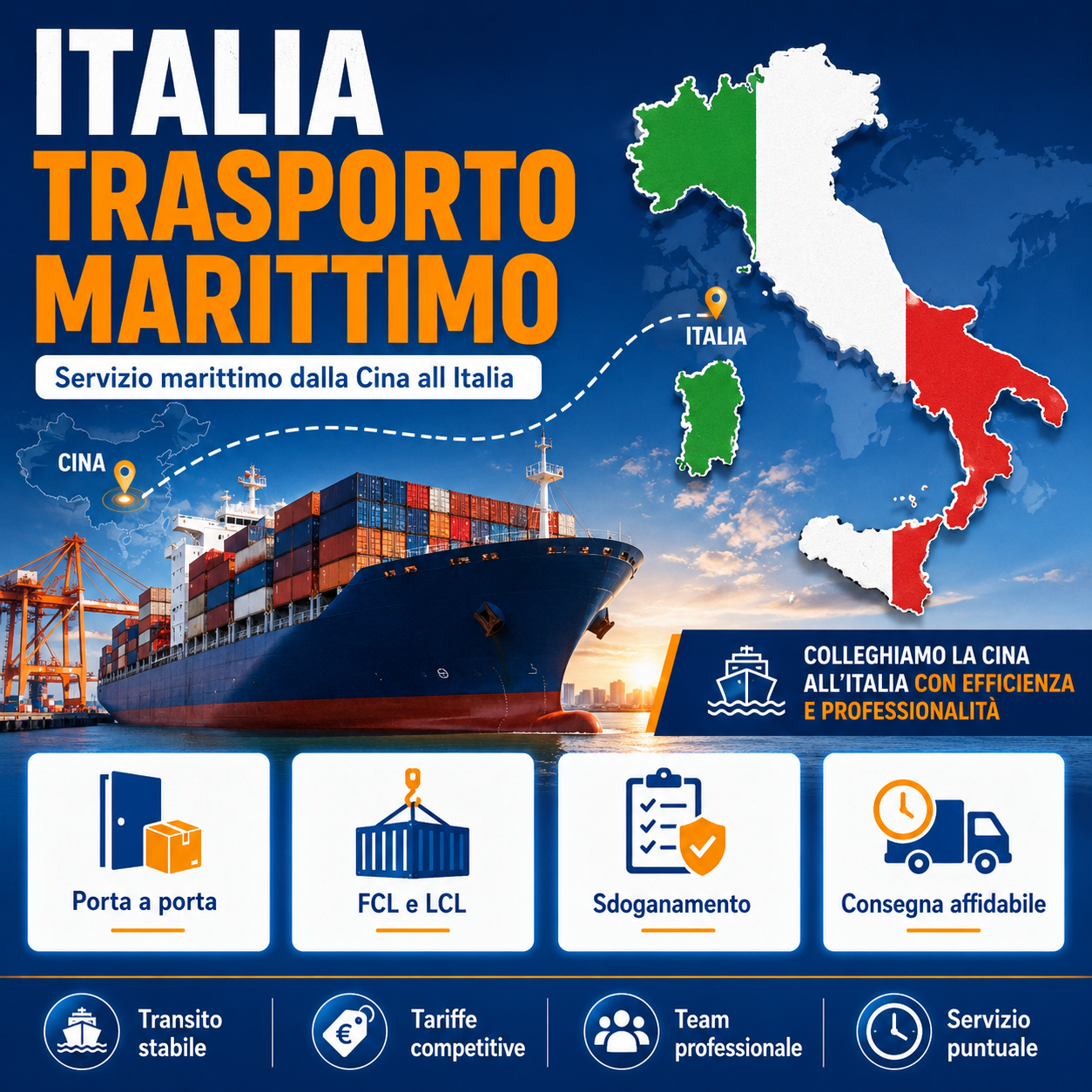 Sea & Air Freight Agent DDP Door Delivery Customs Clearance Service