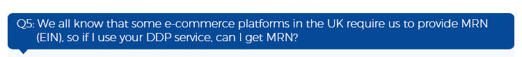 UK Custom MRN checking info