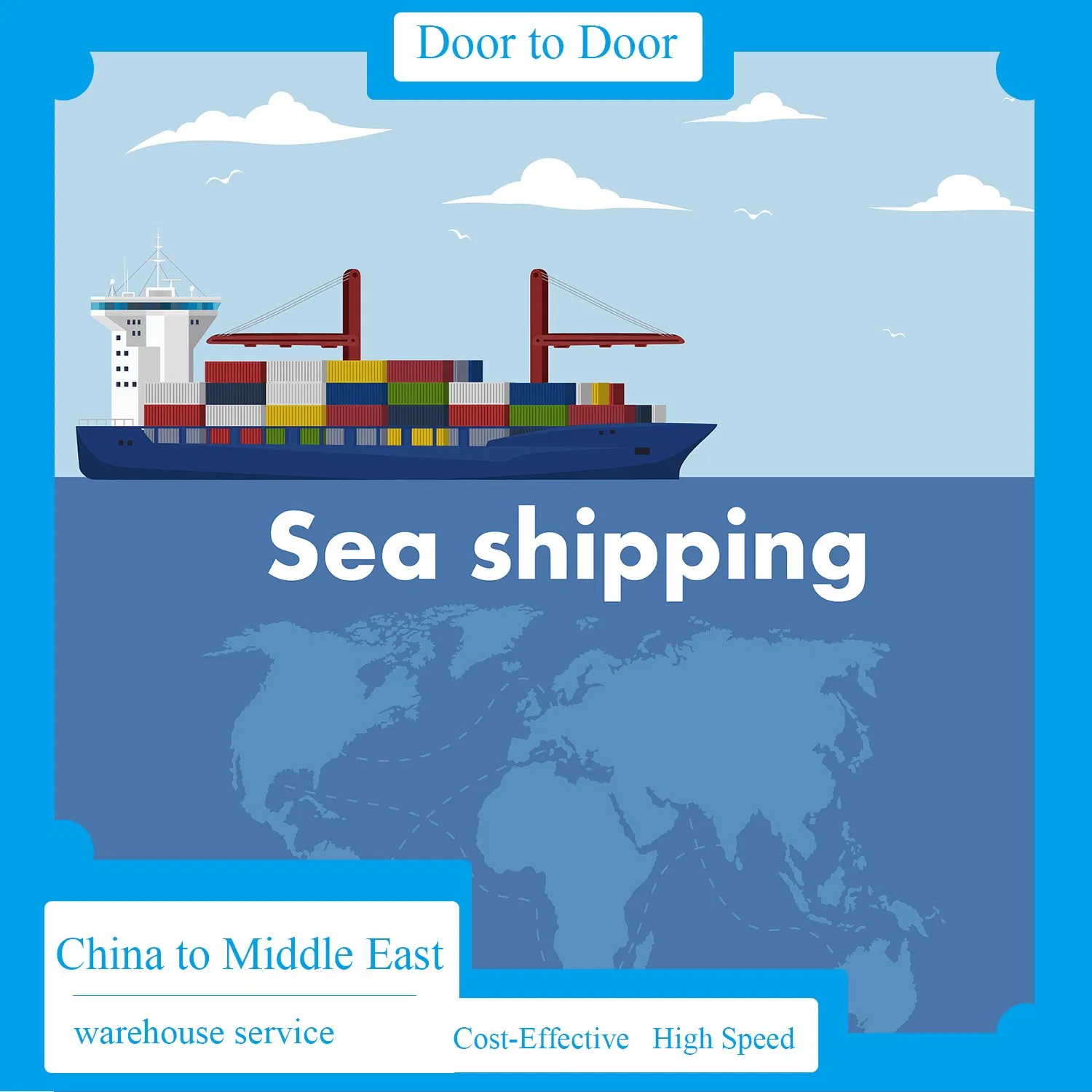 Sea Freight to Yemen From China All-in DDP Door to Door Shipping to Hodeidah Yemen