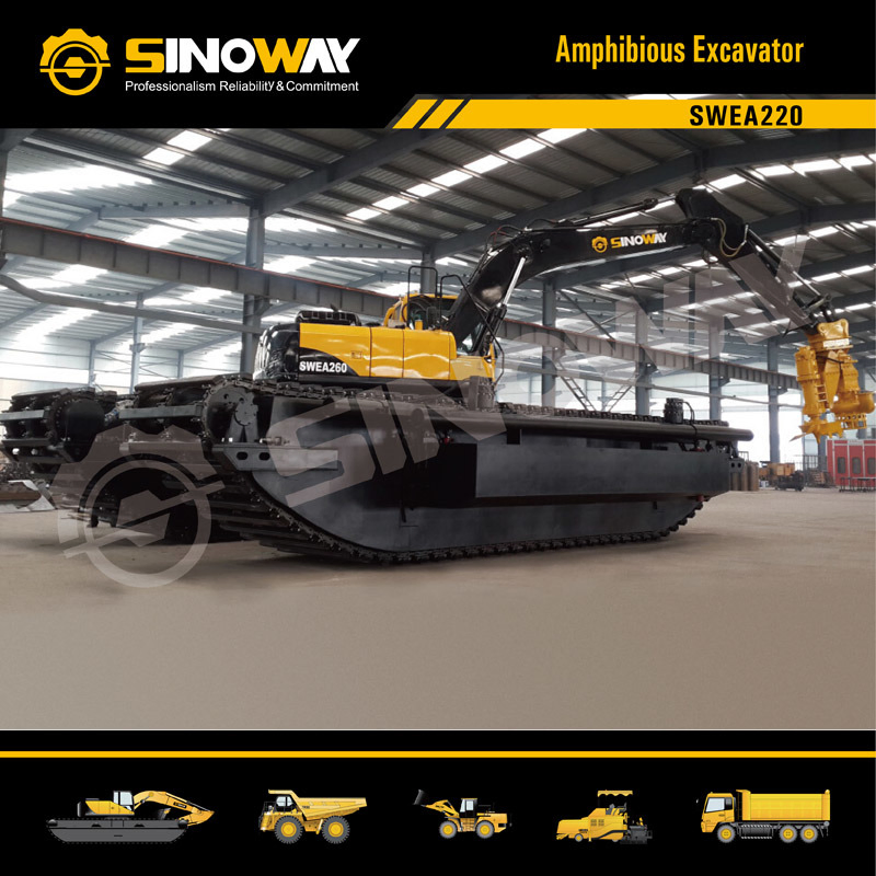 Custom Marsh Equipment Modular Amphibious Heavy Equipment with Floating Platform