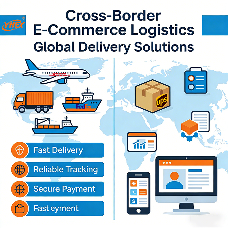 Cross-Border Air+Trucking Full Container Load (FCL) Shipping Service with 12-25 Days Transit &amp; Insurance for E-Commerce Sellers
