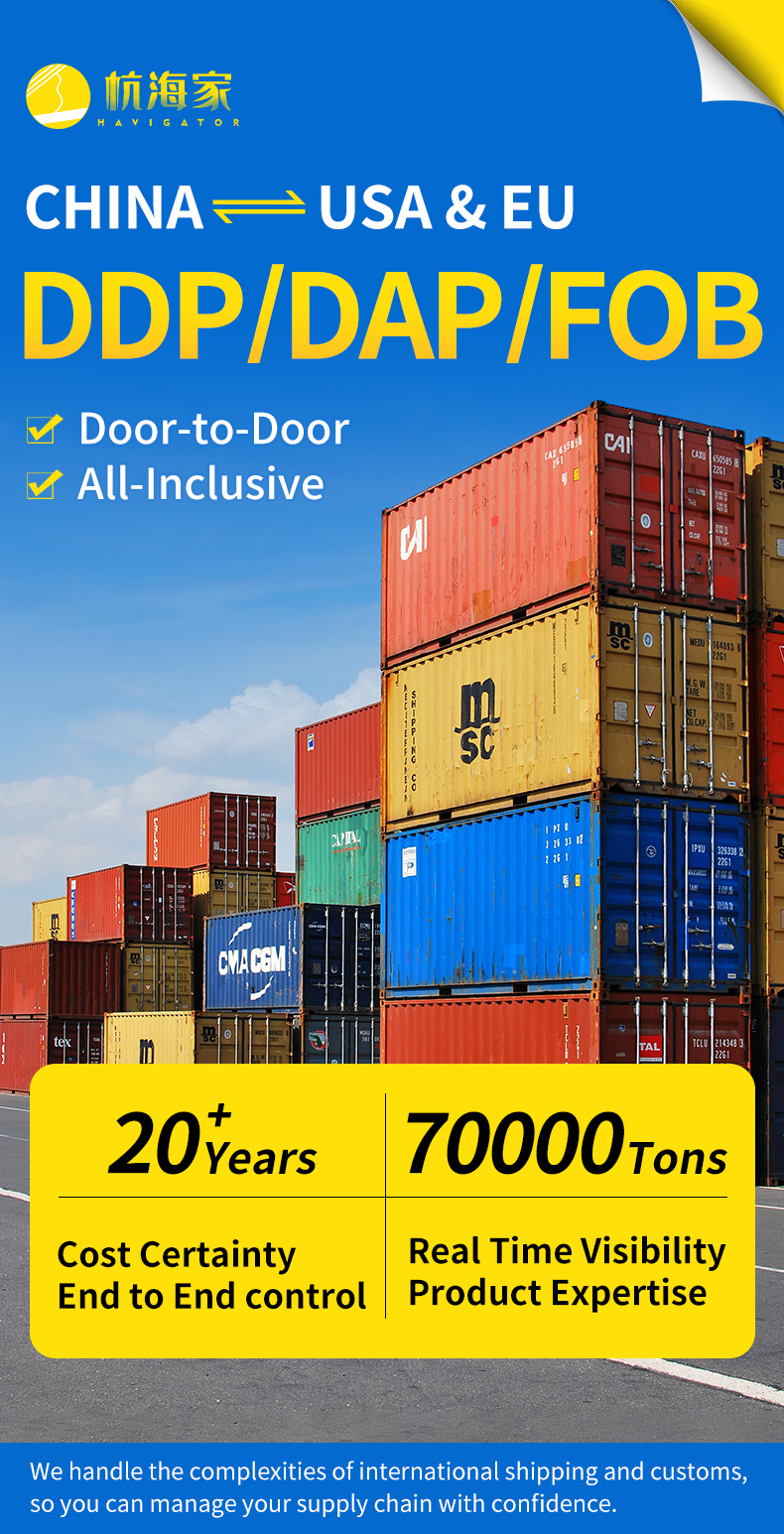 China-US Heavy Cargo DDP Sea Line, FCL Transportation, Door-to-Door to All Over USA with Tax Included
