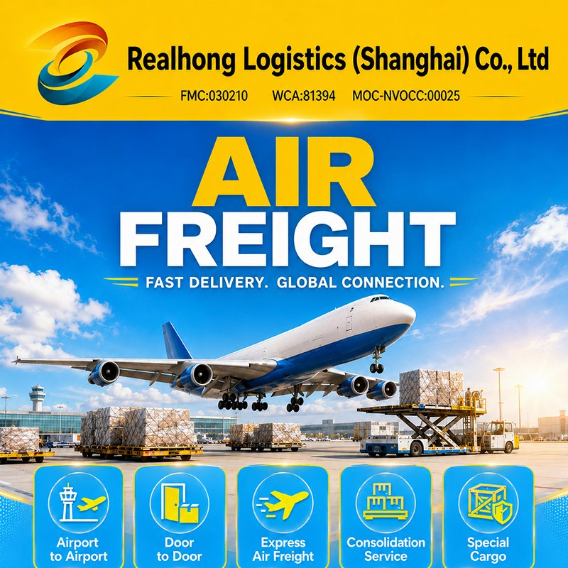 Licensed Air Freight Agent for General Cargo Factory Export and Airport Delivery
