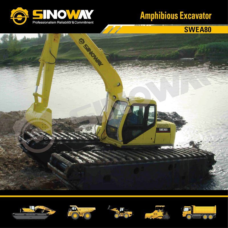 Custom Marsh Equipment Modular Amphibious Heavy Equipment with Floating Platform