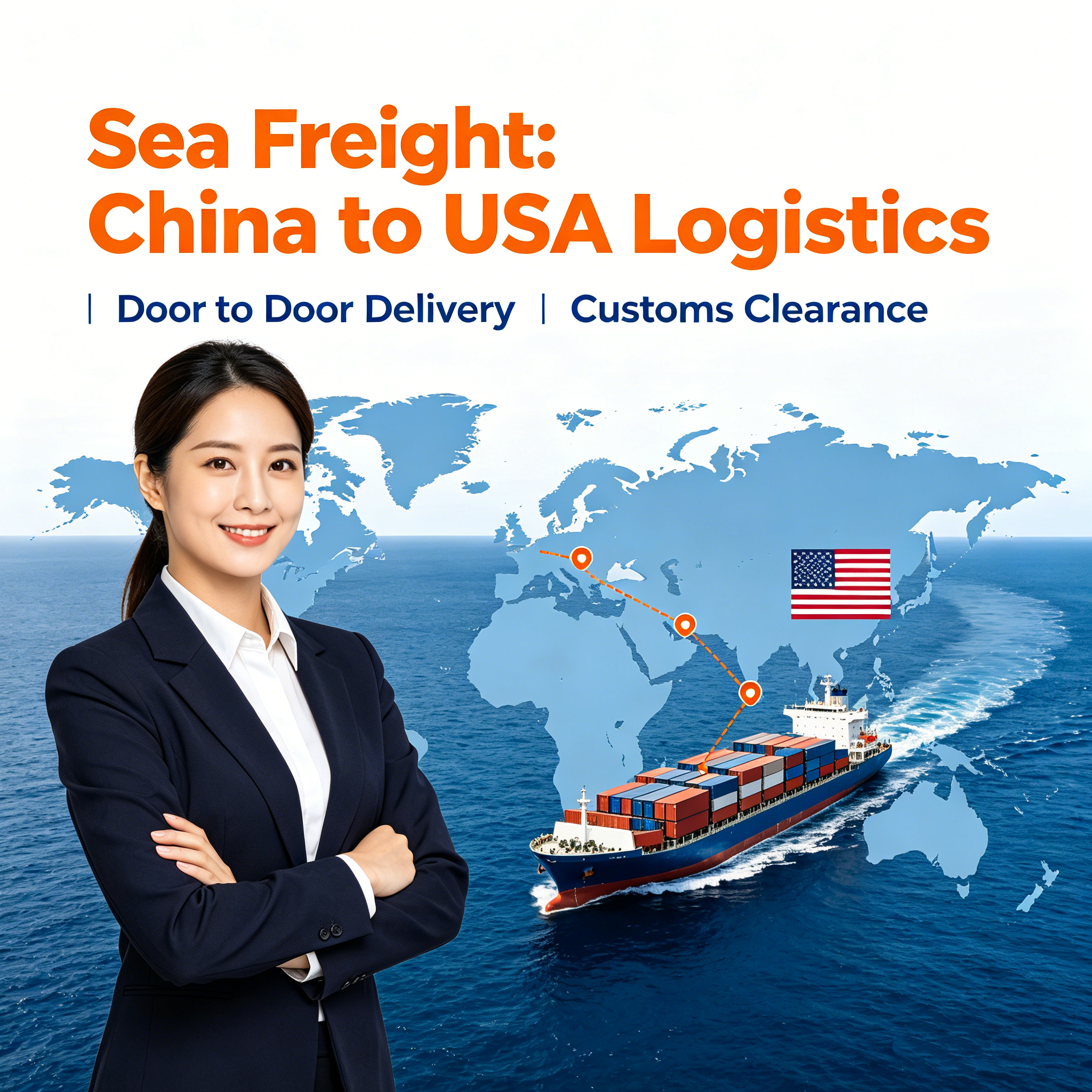 Professional Ocean Logistics Sea Freight DDP China to USA for Amazon FBA Distribution