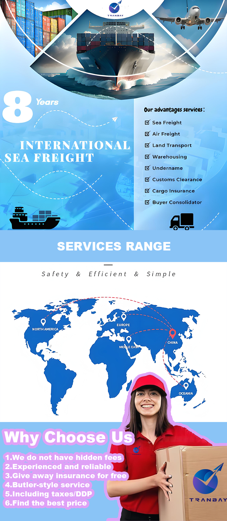 Shipping Services Map