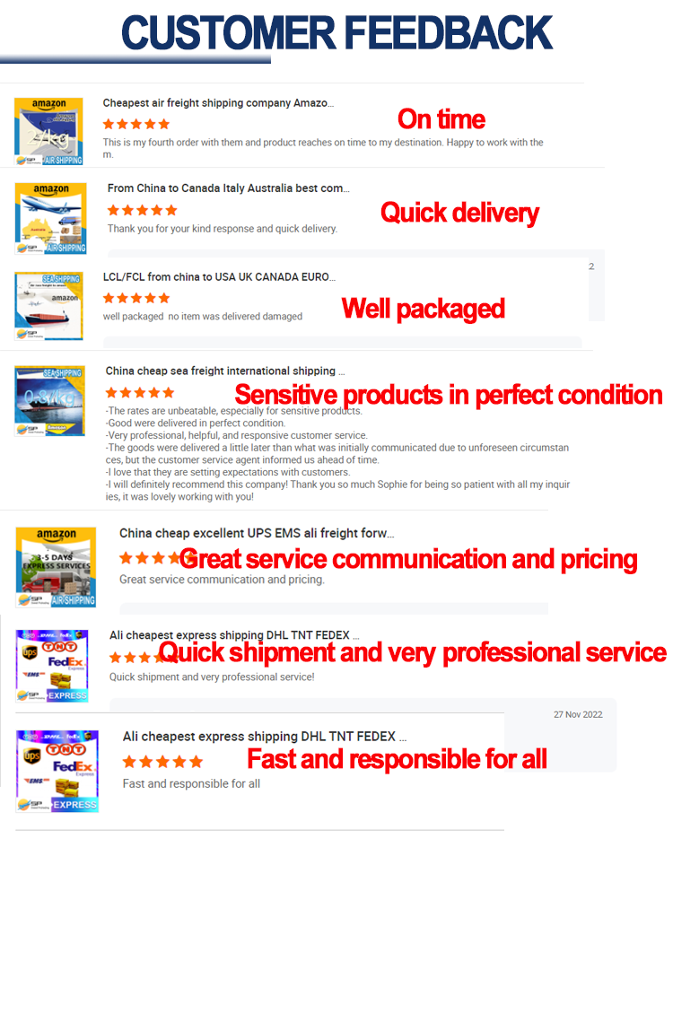 International Shipping Rates DHL Tape Express Shipping Agent air Freight DHL/Fedex/UPS China To USA Canada Europe
