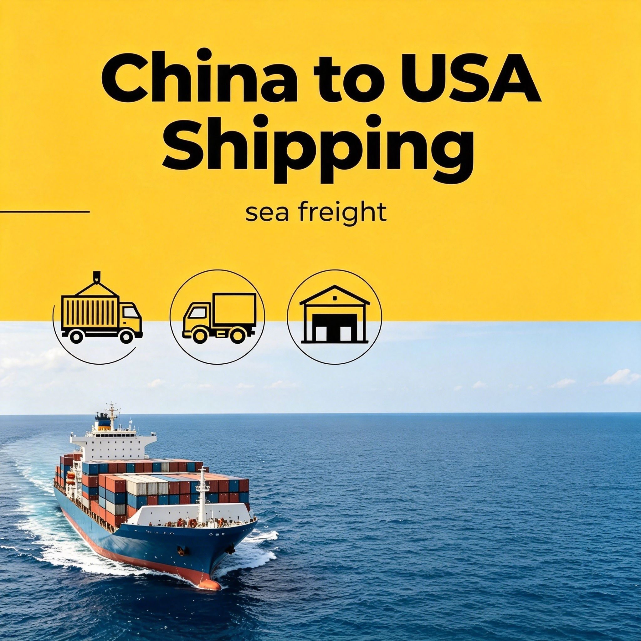 LCL FCL Container Sea Freight Service for Amazon FBA Bulk Cargo