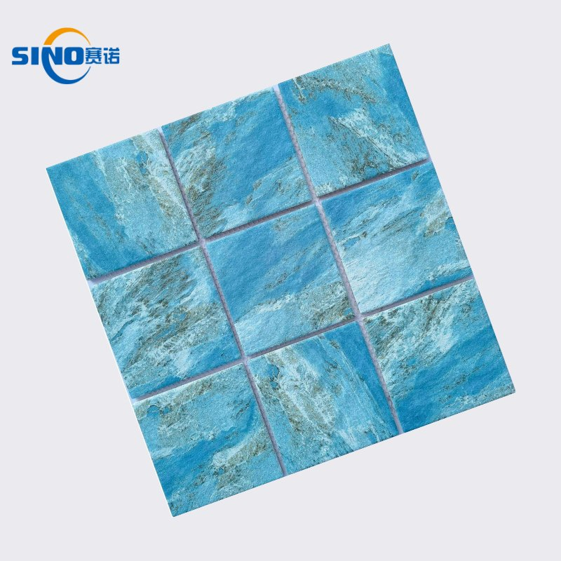 3.90"*3.90" Inkjet Series Swimming Pool Tiles Like Blue Ocean