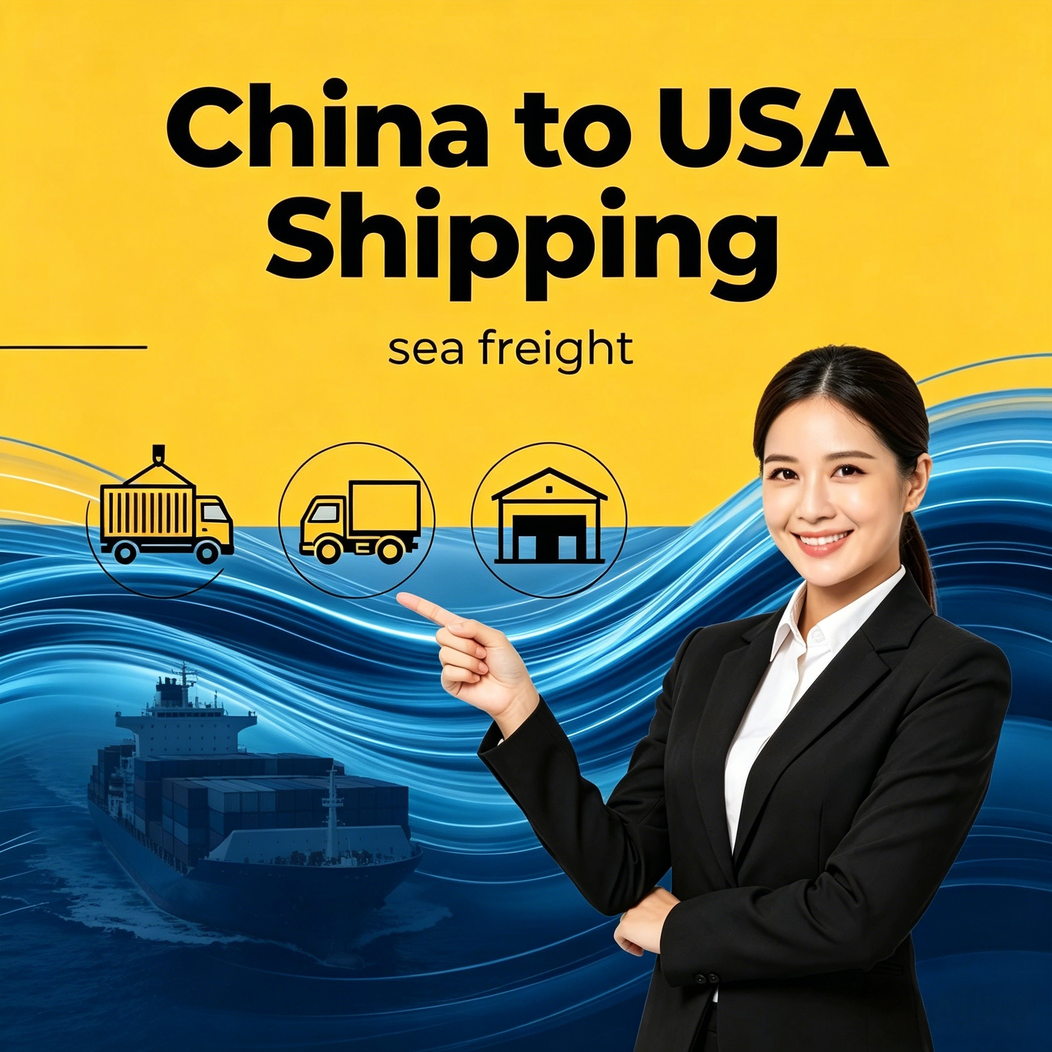LCL FCL Container Sea Freight Service for Amazon FBA Bulk Cargo
