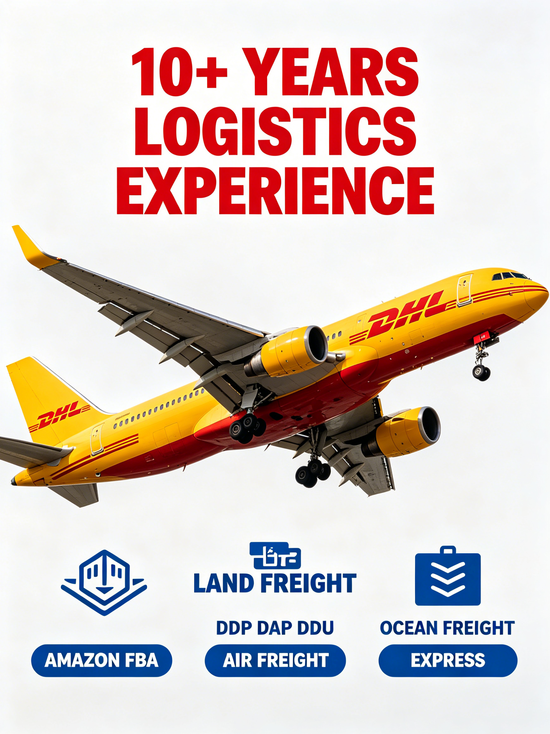 DHL FedEx UPS EMS Express Agents Providing Air Freight Forwarding Services From China to the World
