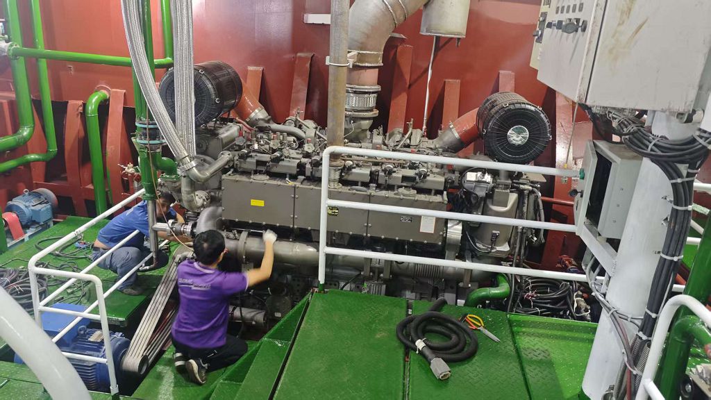 Assembly process for final product completion before export shipping