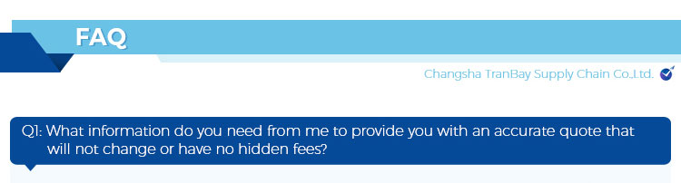 Quotation request requirements